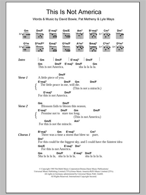 this is not america chords.